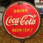 1939 Drink Coca Cola Refresh! Sign 