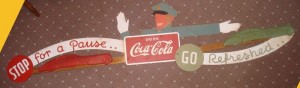 1930s Coca Cola Police Man Sign