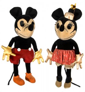 Mickey Mouse & Minnie Dolls by Charlotte Clark