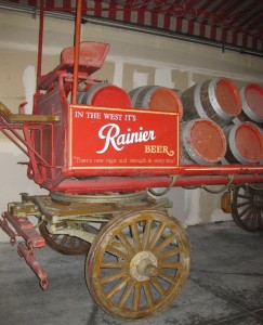 Beer Wagon with Barrels