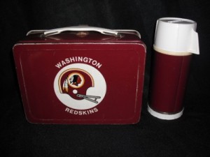 Washington Redskins Lunch Box Back Side