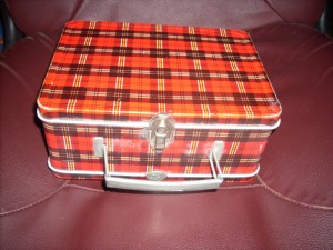Rare Plaid Lunch Box