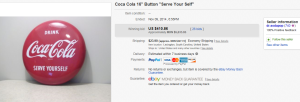 Drink Coca Cola Serve Yourself Button