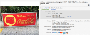 Pausa Drink Coca Cola Cardboard Sign