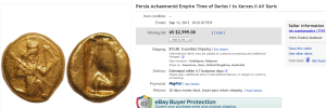 1. Top Ancient Coin Sold for $2,999. on eBay