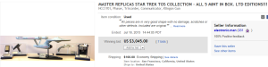 Replicas Star Trek Tos Collection Sold on eBay