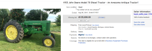 3. Top Tractors Sold for $5,000. on eBay