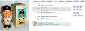 5. Top Bobble Head Sold for $736. on eBay