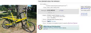 4. Top Bicycle Sold for $3,405. on eBay