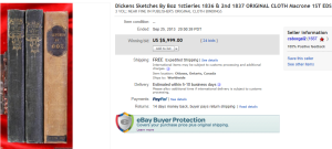 2. Top Book Sold for $5,999. on eBay