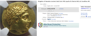 2. Top Ancient Coin Sold for $2,618.98. on eBay