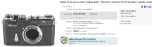3. Top Camera Sold for $4,045. on eBay