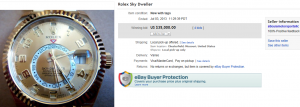 Oyster Sky Dweller Rolex Sold on eBay