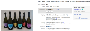 4. Top Wine Sold for $998. on eBay