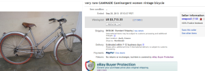 Caminargent Women Vintage Bicycle