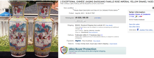 3. Top Vase Sold for $20,100. on eBay