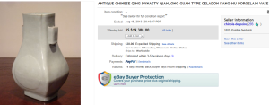4. Top Vase Sold for $19,388. on eBay