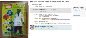 4. Top Action Figure Sold for $4,047.97. on eBay