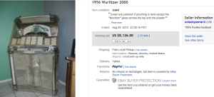 1. Top Juke Box Sold for $8,126. on eBay