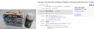 1. Top Lunch Box Sold for $1,825. on eBay