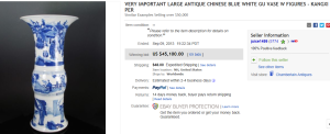 1. Top Vase Sold for $45,100. on eBay