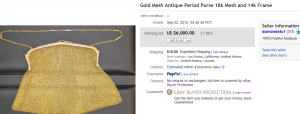1. Top Clothing Sold for $6,000. on eBay