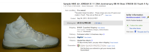 1. Top Shoes Sold for $14,955. on eBay