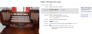 1. Top Instrument Sold for $20,100. on eBay