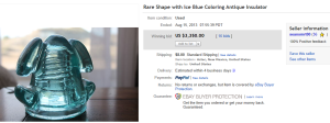 1. Top Insulator Sold for $3,350. on eBay