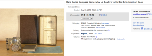 1. Top Compass Sold for $4,630. on eBay