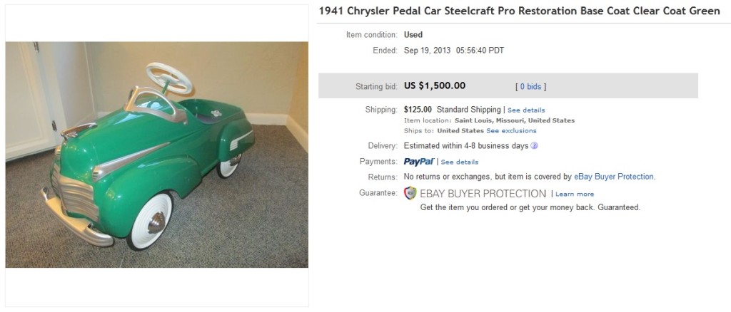 1941 Chrysler Pedal Car