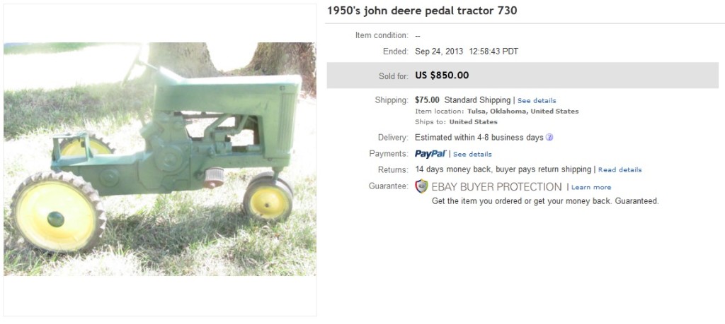 1950 Pedal Tractor 730