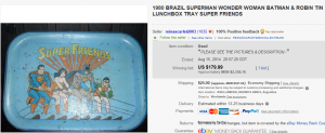 1980 Brazil Super Friends Lunch Box