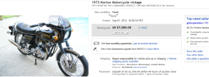 2. Top Motorcycle Sold for $7,000. on eBay