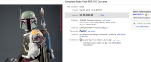 2. Top Star War Sold for $5,000. on eBay