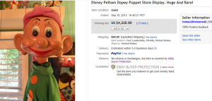 2. Top Disney Sold for $4,225. on eBay