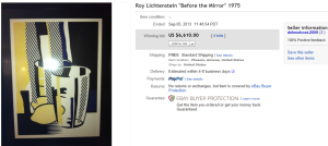 2. Top Lithographs  Sold for $6,610. on eBay