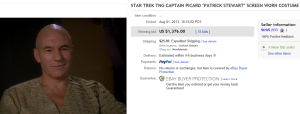 2. Top Star Trek Sold for $1,376. on eBay