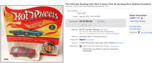 2. Top Hot Wheel Sold for $4,550. on eBay