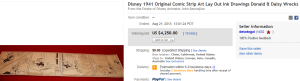 2. Top Disney Sold for $4,250. on eBay