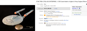 3. Top Star Trek Sold for $1,200. on eBay