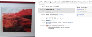 3. Top Lithographs  Sold for $5,209. on eBay
