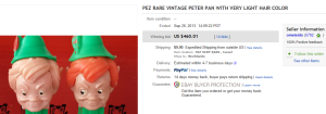 4. Top Pez Sold for $460.01. on eBay