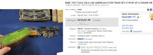 4. Top Coca Cola Sold for $2,031.89. on eBay
