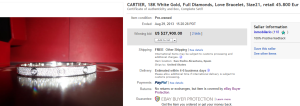 5. Top Diamond Sold for $27,900. on eBay