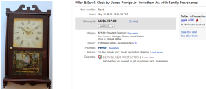 5. Top Clock Sold for $6,757. on eBay