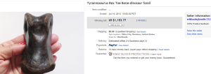 5. Top Fossil Sold for $1,153.77. on eBay
