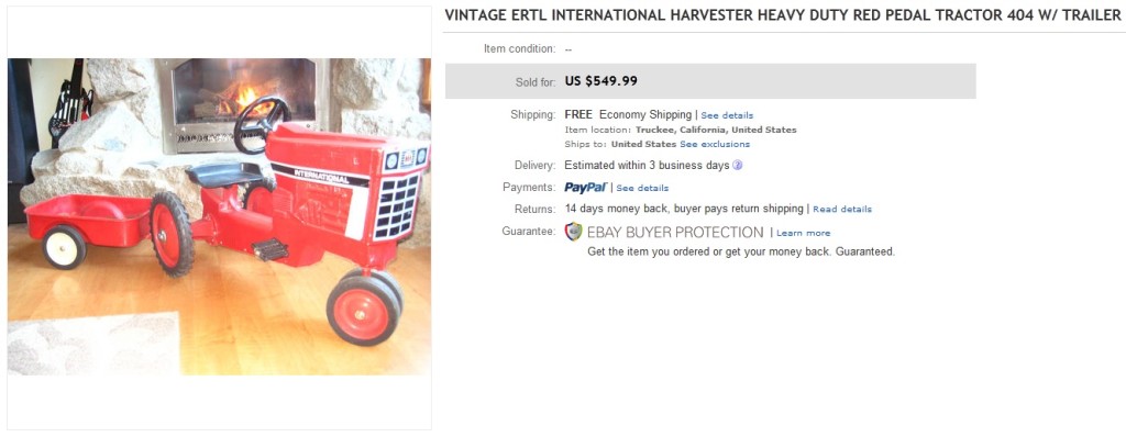 International Harvester 404Pedal Tractor