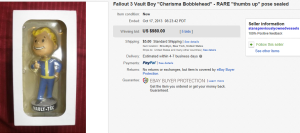 1. Top Bobble Head Sold for $980. on eBay