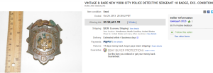1. Top Badge Sold for $5,601.99. on eBay